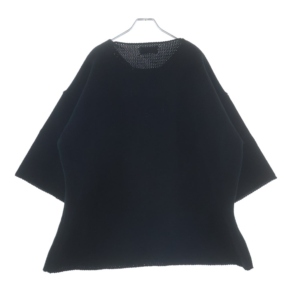 KIDILL(キディル) 25AW SEDITIONARIES PULLOVER KNIT ギターエンブロイダリー 缶バッジ付 セディショナリーズ プルオーバー ニット ブラック KL992