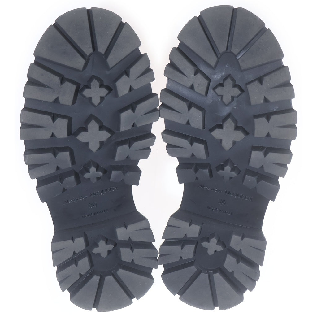 Alexander McQueen(アレキサンダーマックイーン) WONDER LOAFER シルバースパイクスタッズ 厚底 ワンダーローファー レディース ブラック 708062