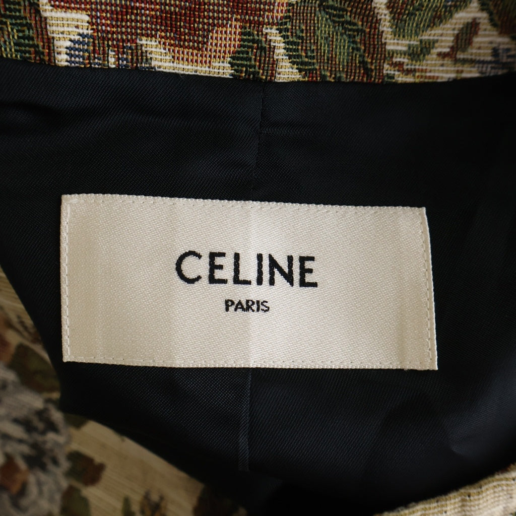 CELINE(セリーヌ) 21SS フローラル トリオンフボタン ノーカラージャケット レディース マルチカラー 2V650328I