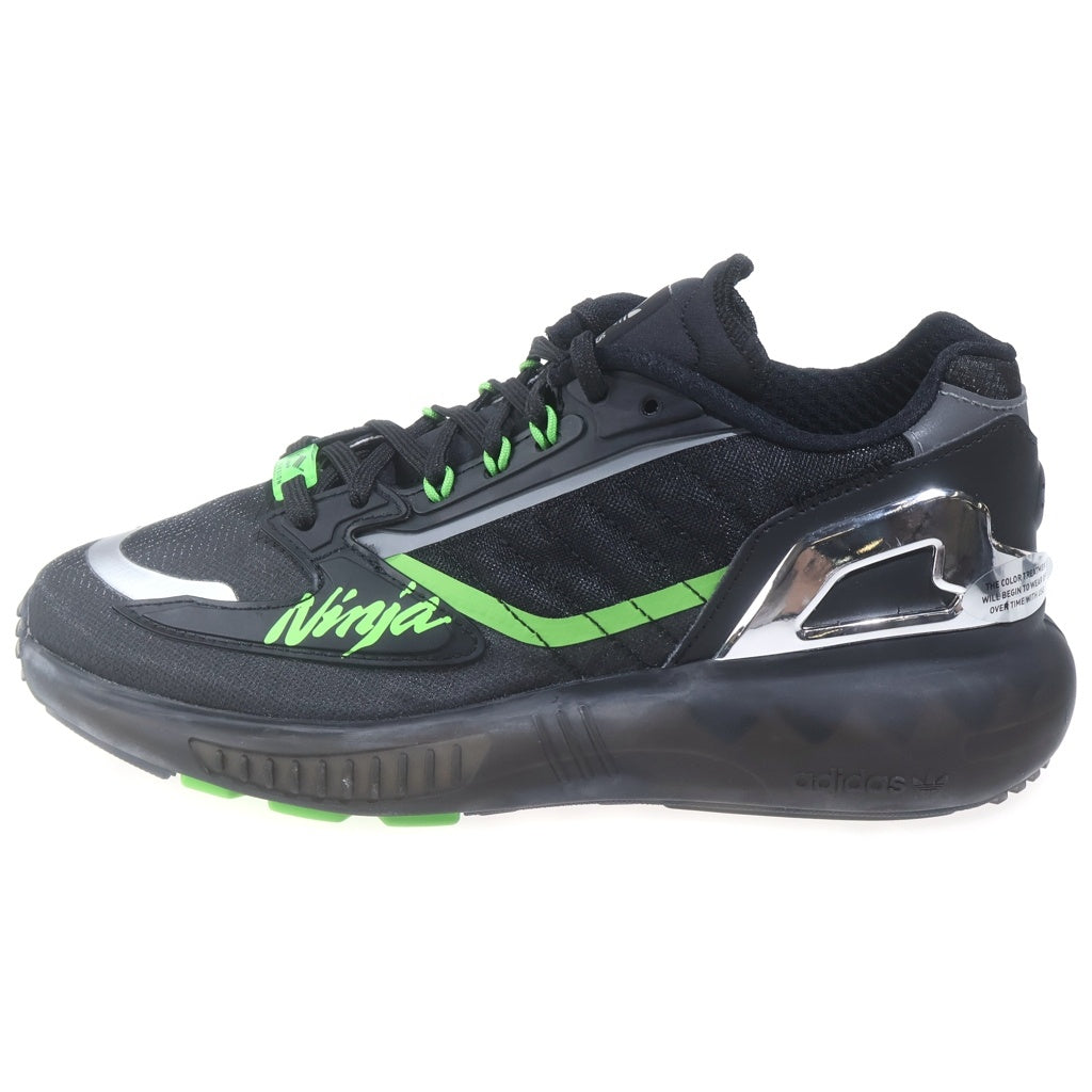 adidas(アディダス) ×KAWASAKI ZX 5K BOOST Ninja カワサキ ブースト ニンジャ ローカットスニーカー ブラック/グリーン US7.5/25.5cm GW3359