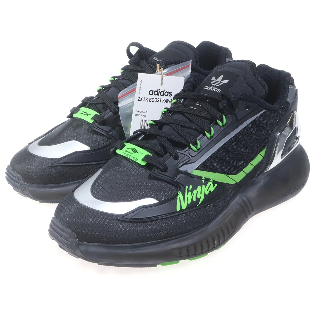 adidas(アディダス) ×KAWASAKI ZX 5K BOOST Ninja カワサキ ブースト ニンジャ ローカットスニーカー ブラック/グリーン US7.5/25.5cm GW3359