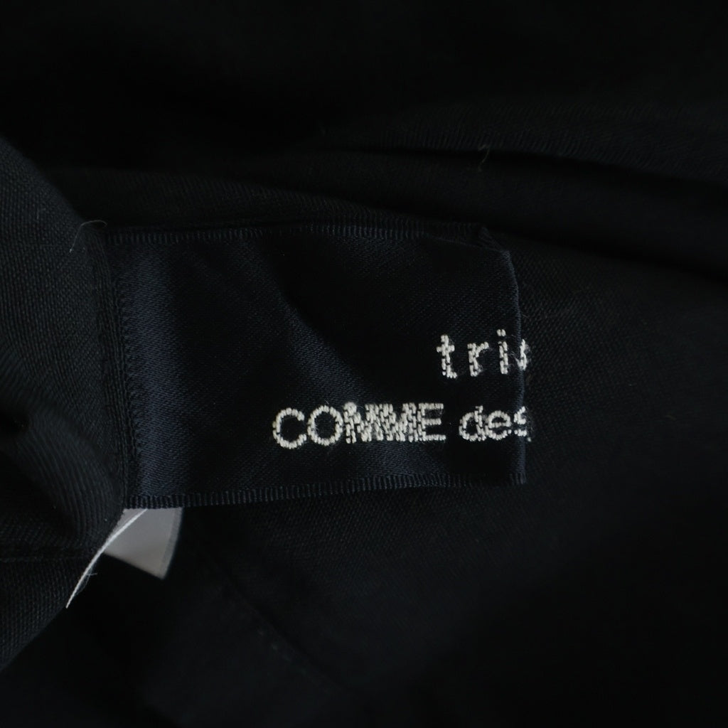tricot COMME des GARCONS(トリコ コム デ ギャルソン) 98SS AD1998 コットン 切替 インサイドアウト ロングスカート レディース ブラック TS-02027M