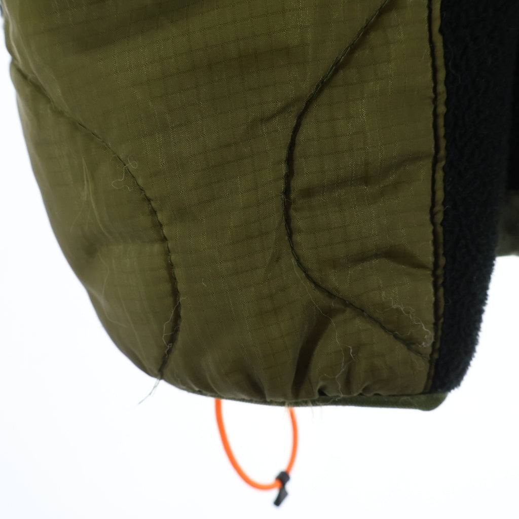 READY MADE(レディメイド) FLEECE JACKET ナイロン 中綿キルティング フリースジャケット グリーン/ブラック RE-PO-BL-00-00-110