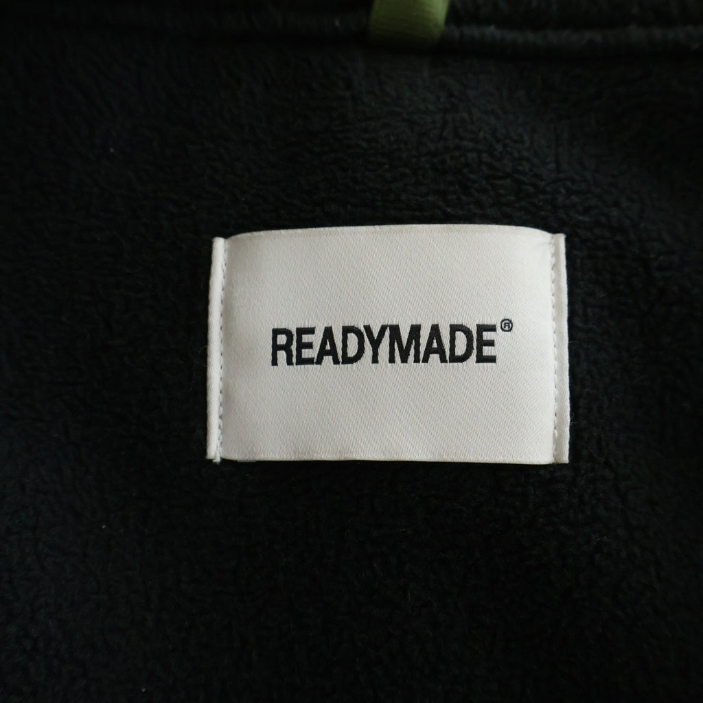 READY MADE(レディメイド) FLEECE JACKET ナイロン 中綿キルティング フリースジャケット グリーン/ブラック RE-PO-BL-00-00-110