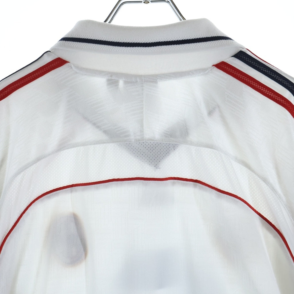 adidas(アディダス) ×KITH FOOTBALL CHASE LONG SLEEVE JERSEY キス フットボール チェイス ジャージー プルオーバー 長袖ゲームTシャツ カットソー ホワイト JF3237