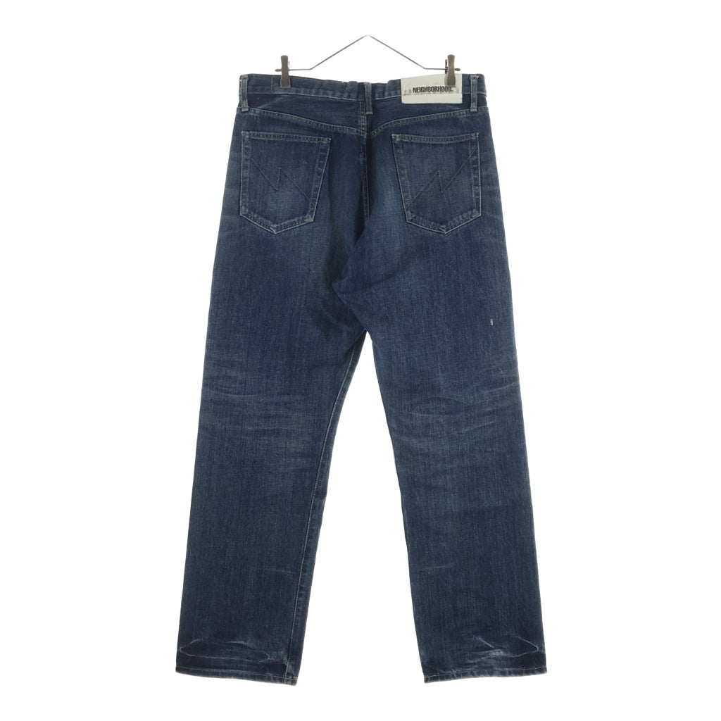 NEIGHBORHOOD(ネイバーフッド) 23SS WASHED DENIM DP BASIC PANTS デニム ストレートパンツ インディゴ 231XBNH-PTM04