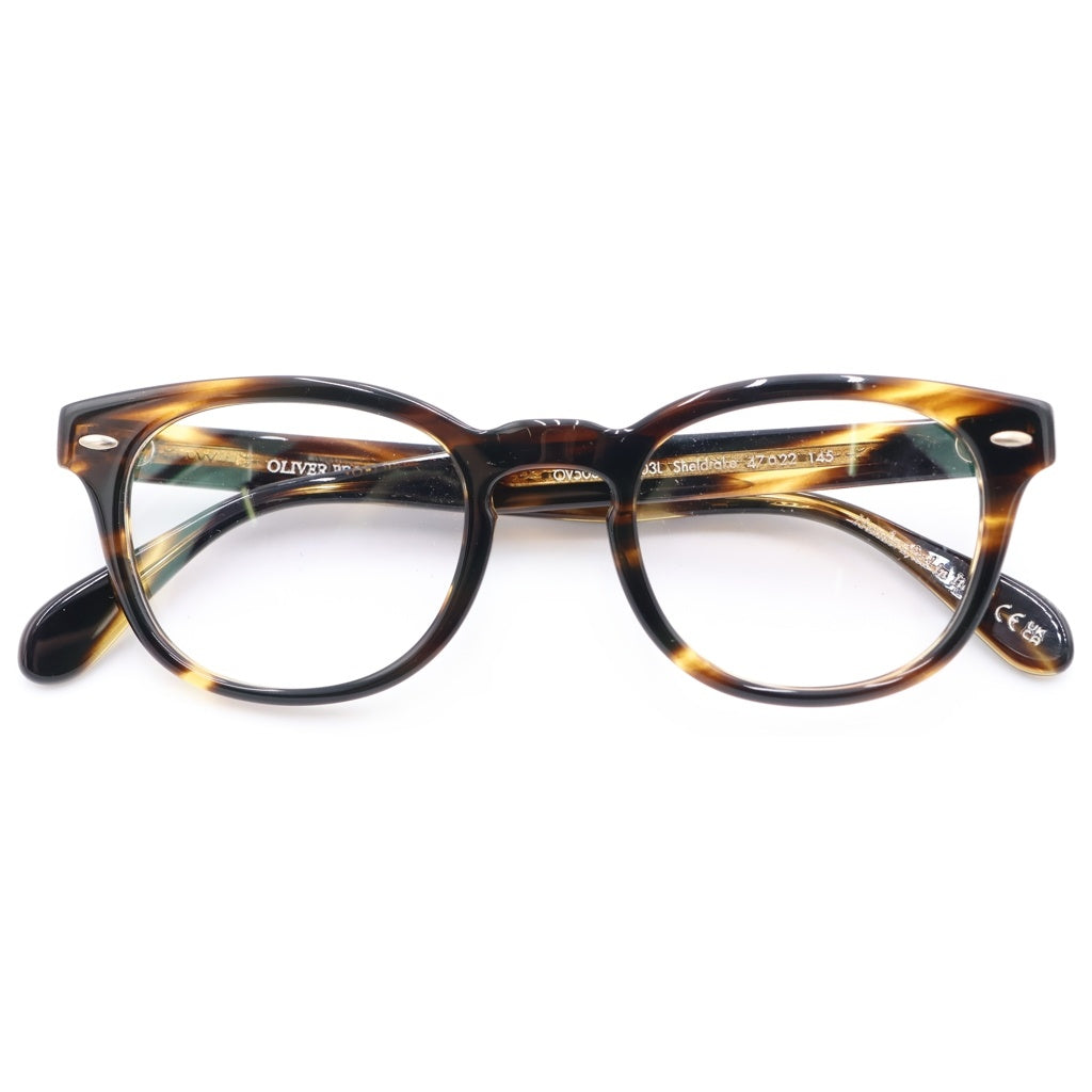 OLIVER PEOPLES(オリバーピープルズ) SHELDRAKE シェルドレイク アジアンフィット ウェリントンフレーム クリアレンズ サングラス メガネ イエロー OV5036A
