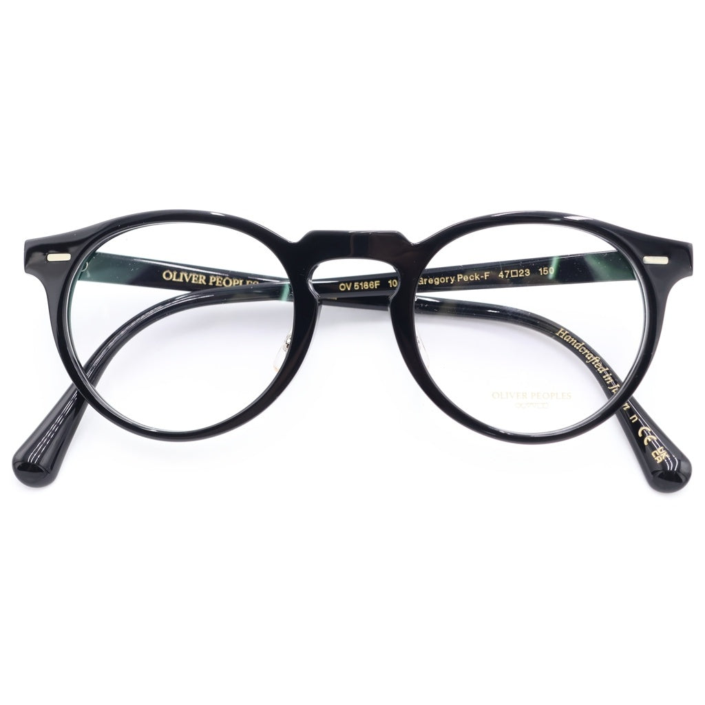 OLIVER PEOPLES(オリバーピープルズ) GREGORY PECK-F グレゴリーペック ボストンフレーム クリアレンズ サングラス メガネ ブラック OV5186F