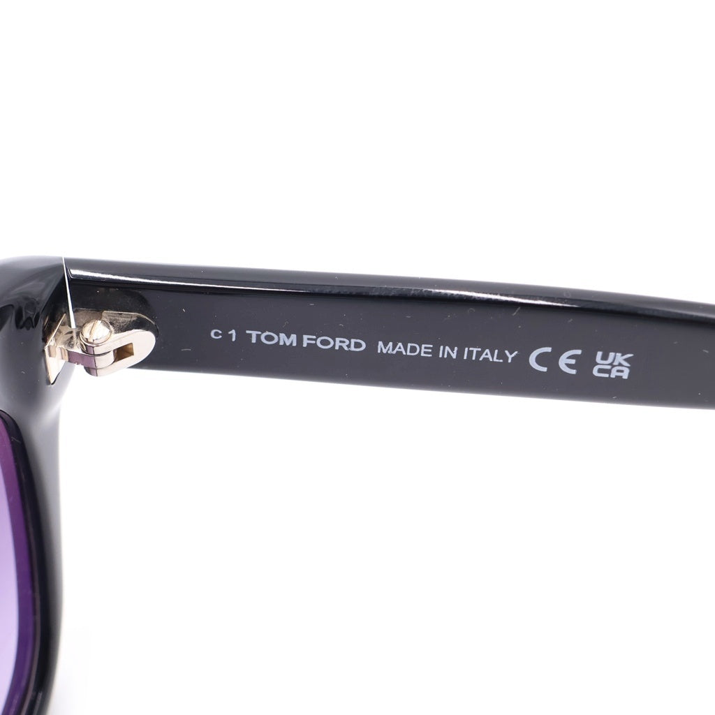 TOM FORD(トムフォード) SNOWDON スノードン ウェリントンフレーム カラーレンズ サングラス メガネ ブラック TF237-F レディース