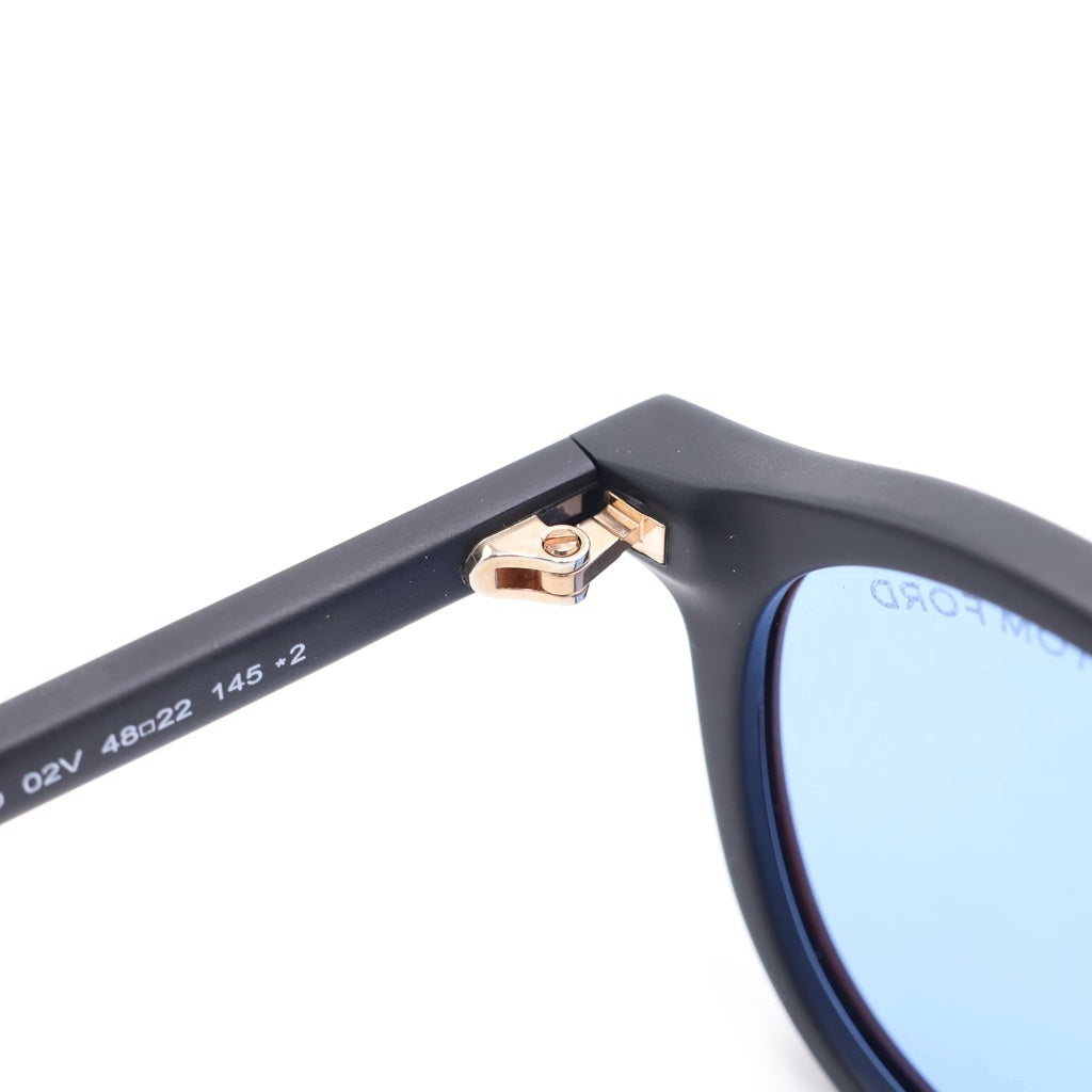 TOM FORD(トムフォード) TF977-D アジアンフィット ウェリントンフレーム カラーレンズ サングラス メガネ ブラック/ブルー