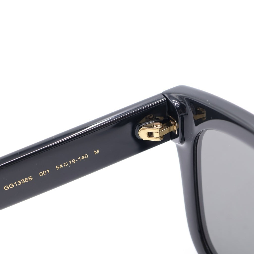 GUCCI(グッチ) GG1338S アジアンフィット ウェリントンフレーム インターロッキングGテンプル カラーレンズ サングラス メガネ ブラック レディース