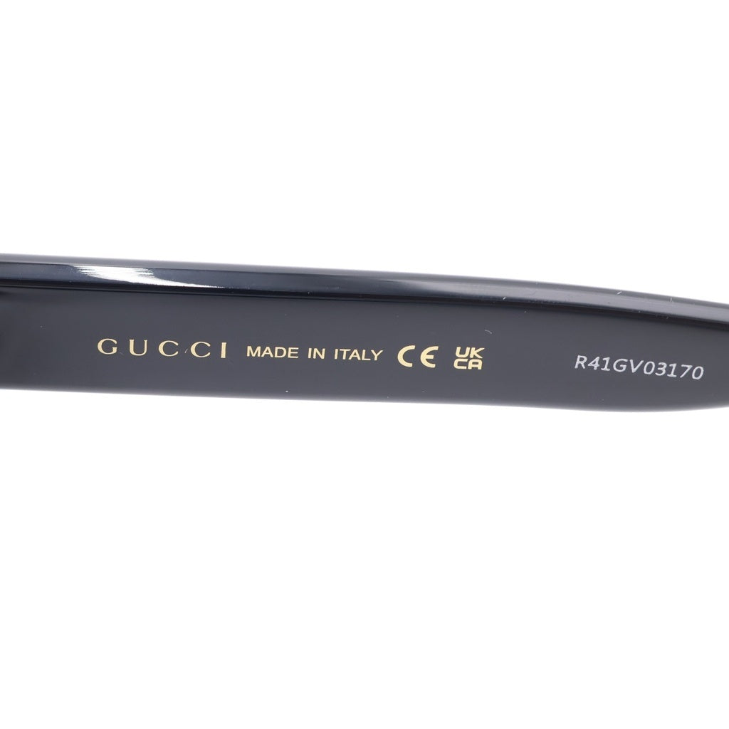 GUCCI(グッチ) GG1338S アジアンフィット ウェリントンフレーム インターロッキングGテンプル カラーレンズ サングラス メガネ ブラック レディース