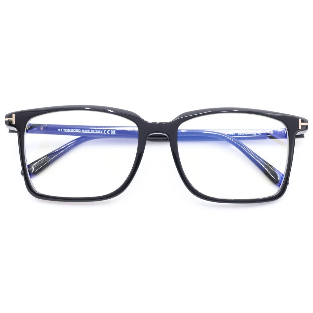 TOM FORD(トムフォード) TF6100-D-B スクエアフレーム クリアレンズ サングラス メガネ ブラック レディース