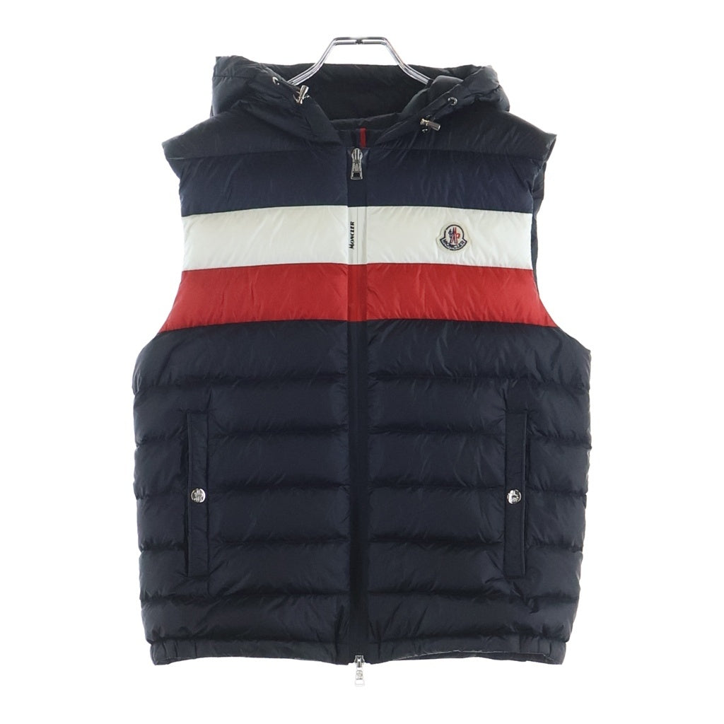 MONCLER(モンクレール) 21AW TIMOTHE GILET ティモテ ジレ ロゴワッペン ジップアップ ダウンベスト ネイビー/トリコロール G10911A10100 C0453