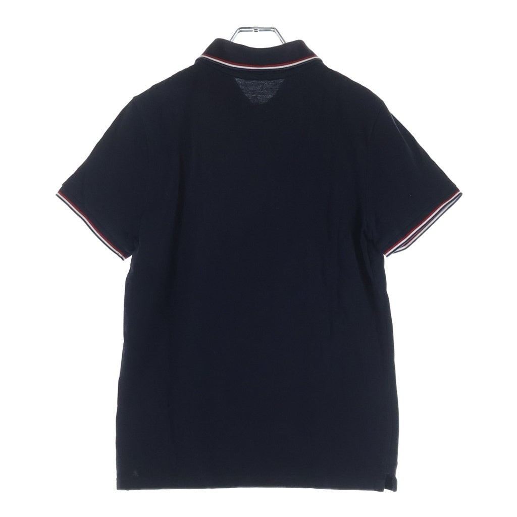 MONCLER(モンクレール) 18AW MAGLIA POLO MANICA CORTA コットン ロゴワッペン 半袖ポロシャツ ネイビー D20918345600 84556