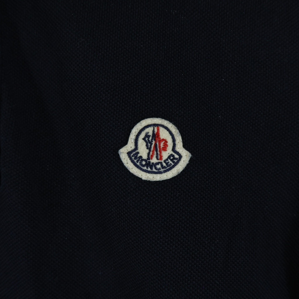 MONCLER(モンクレール) 18AW MAGLIA POLO MANICA CORTA コットン ロゴワッペン 半袖ポロシャツ ネイビー D20918345600 84556