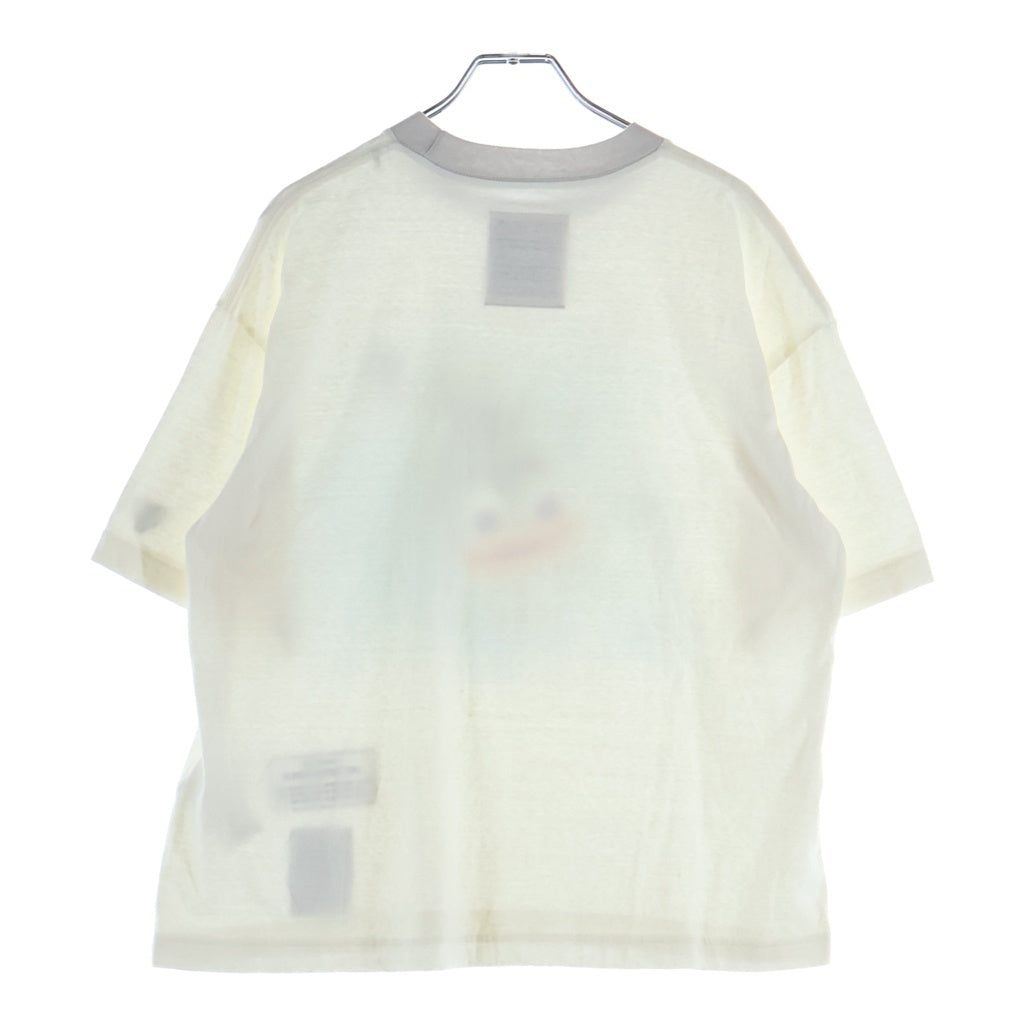 MAISON MIHARAYASUHIRO(メゾンミハラヤスヒロ) 26SS LEON PRINTED T-SHIRT レオンプリント クルーネック半袖Tシャツ カットソー ホワイト K16TS771