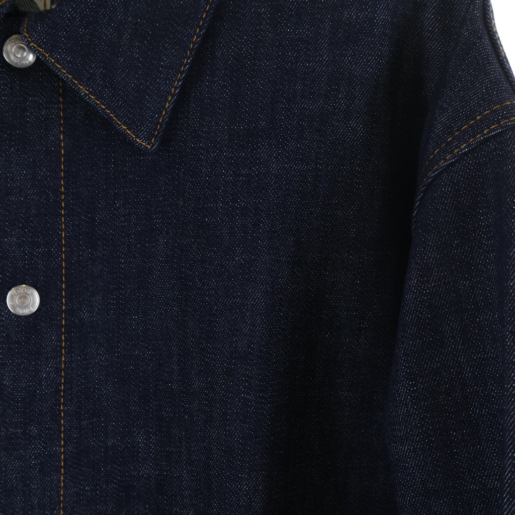 DIOR(ディオール) OBLIQUE COTTON DENIM OVERSHIRT オブリーク コットンデニムシャツ ジャケット インディゴ 033D490A226X