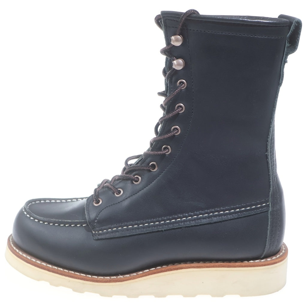 RED WING(レッド ウイング) WMNS 8 INCH WINTER MOC USA製 ウィメンズ 8インチ ウィンターモック レザーシューズ ブーツ レディース ブラック US5.5/Bワイズ 3424