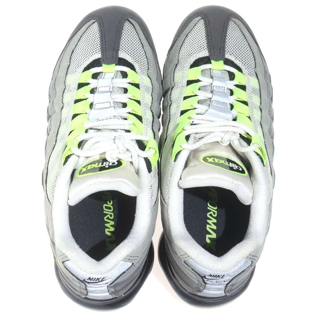 NIKE(ナイキ) AIR VAPORMAX95 NEON エアベイパーマックス95 ネオン ローカットスニーカー レディース グレー/グリーン US6/24cm 95AJ7292-001