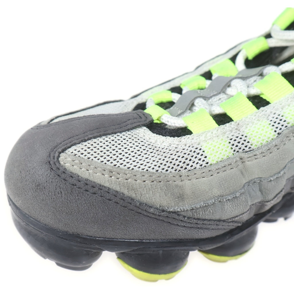 NIKE(ナイキ) AIR VAPORMAX95 NEON エアベイパーマックス95 ネオン ローカットスニーカー レディース グレー/グリーン US6/24cm 95AJ7292-001
