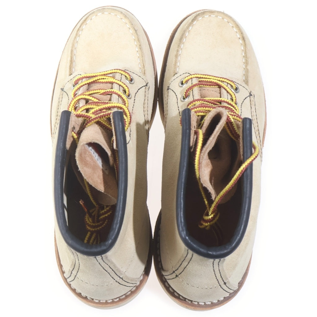 RED WING(レッド ウイング) 6 INCH IRISH SETTER MOC TOE USA製 6インチ アイリッシュセッター モックトゥ レザーシューズ ブーツ レディース ベージュ US4.5/Eワイズ 8173