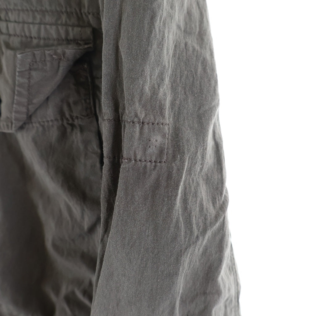 STONE ISLAND(ストーンアイランド) GARMENT DYED TWIN POCKET OVERSHIRT ガーメントダイド ツウィンポケット ジップアップオーバーシャツジャケット グレー701512208