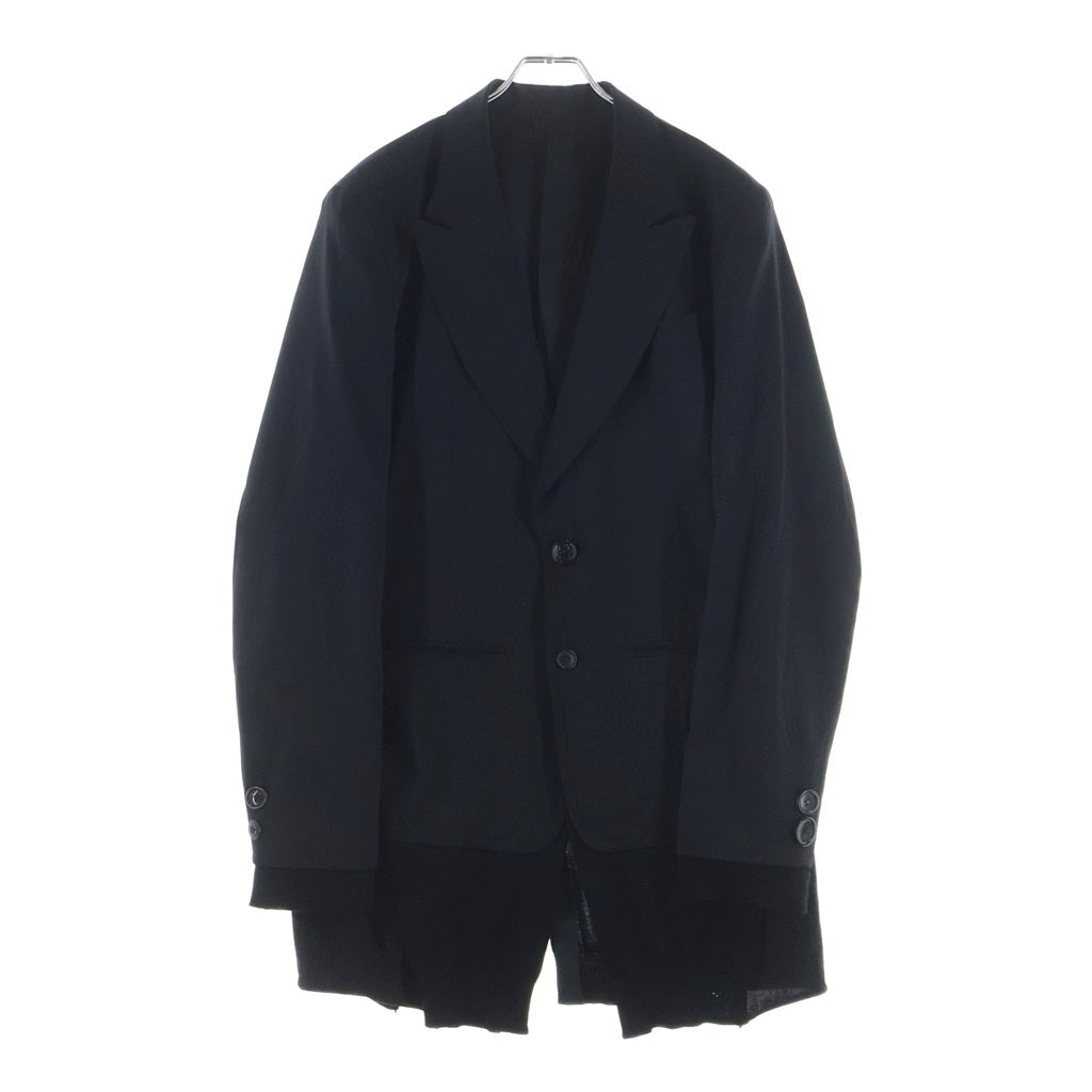 UNDERCOVERISM(アンダーカバイズム) 04AW ARCHIVE BUT BEAUTIFUL期 ニットドッキング ラメストライプ ウール テーラードジャケット ブラック アーカイブ B201-J2