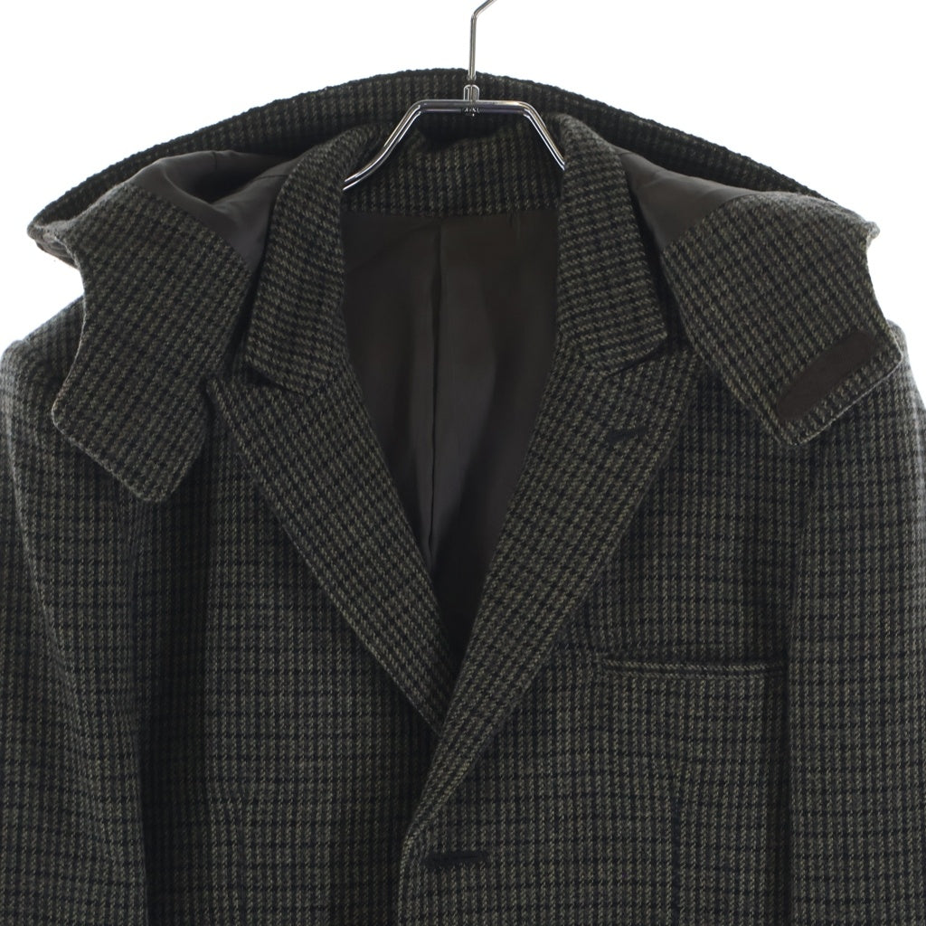 UNDERCOVERISM(アンダーカバイズム) 07AW ARCHIVE 無題期 ウールアンゴラツイード フーデッド テーラードジャケット ジョッパーズパンツ セットアップ ブラウン アーカイブ 7A205-J5/7A252-P5