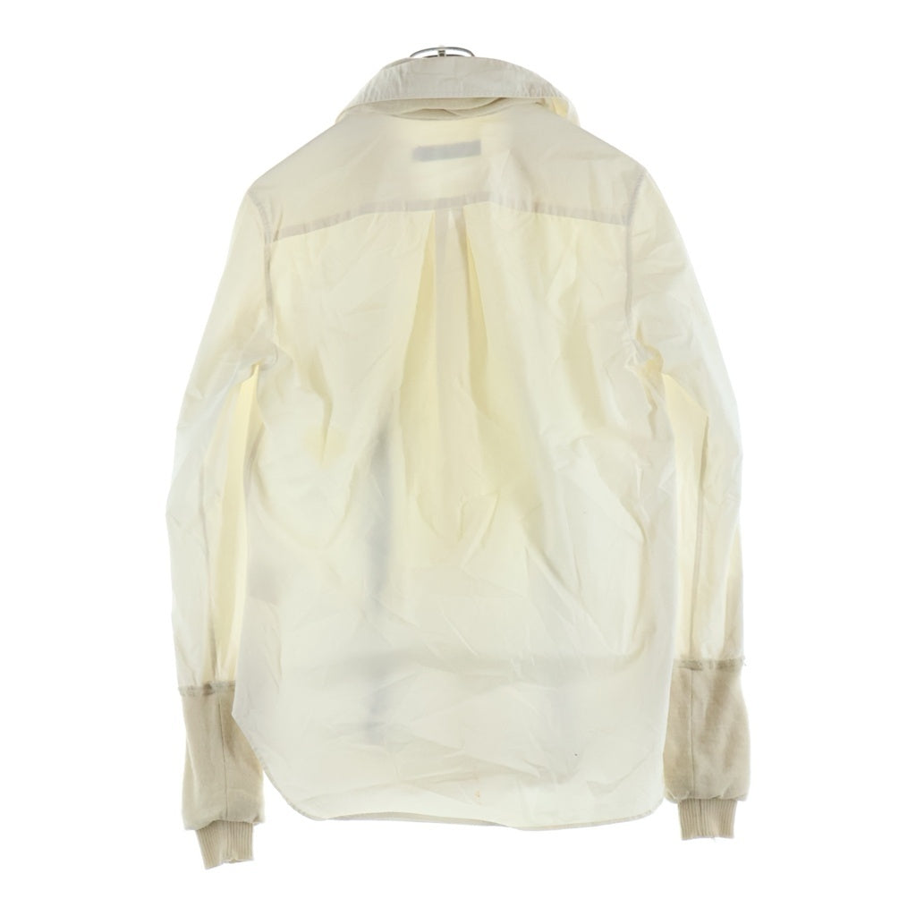 UNDERCOVERISM(アンダーカバイズム) 07AW ARCHIVE 無題期 ネックドローストリングデザイン ドレス 長袖シャツ ホワイト アーカイブ 7A239-SH2