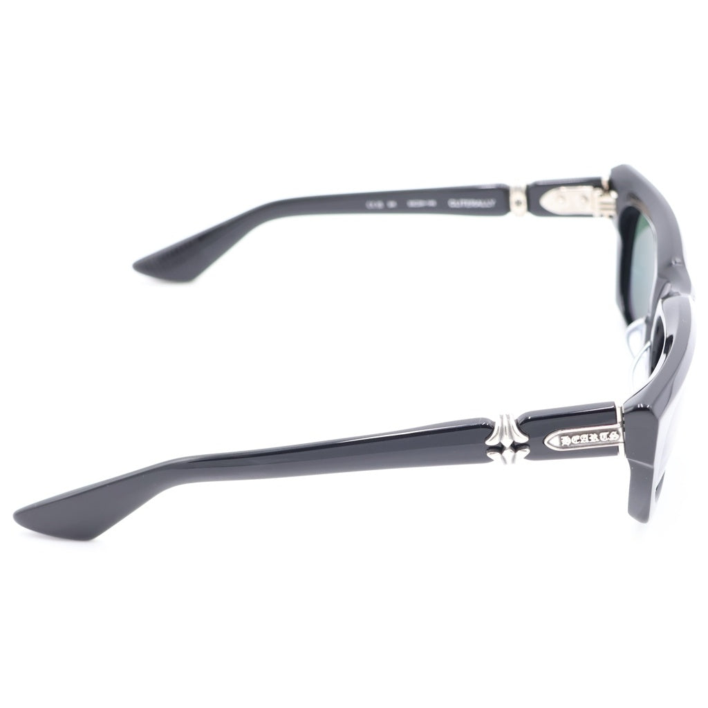 CHROME HEARTS(クロムハーツ) CLITERALLY ロゴ刻印テンプル キャットアイフレーム サングラス メガネ ブラック