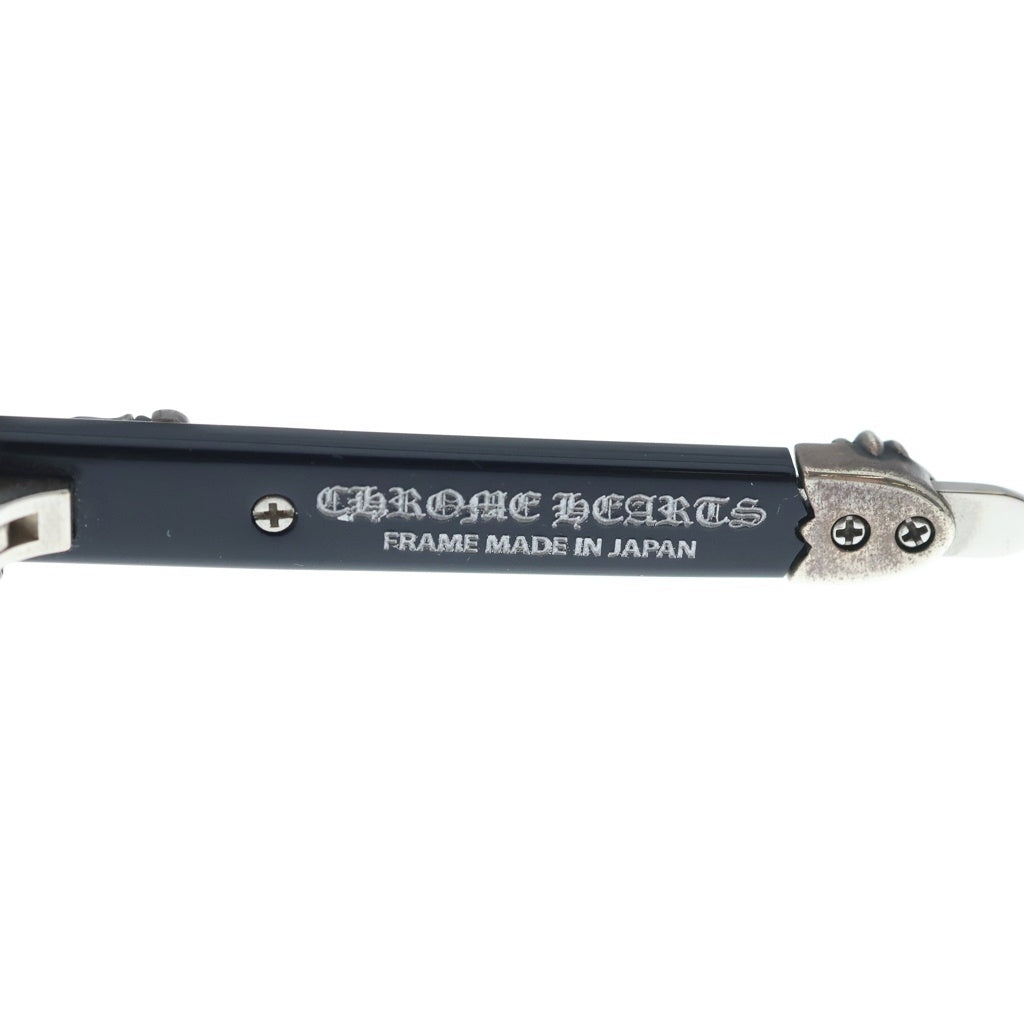 CHROME HEARTS(クロムハーツ) EVAGILIST エヴァンジェリスト ダガーテンプル ウェリントンフレーム メガネ サングラス ブラック