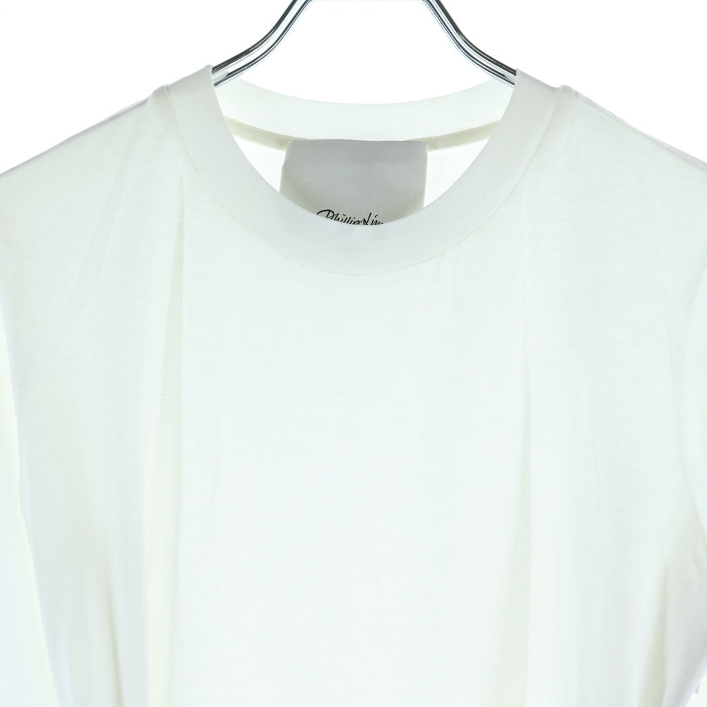 3.1 Phillip Lim(スリーワンフィリップリム) LONG SLEEVE DOCKING DRESS ロングスリーブ ドッキング ワンピース 長袖 レディース ベージュ/ホワイト F25190996LCE