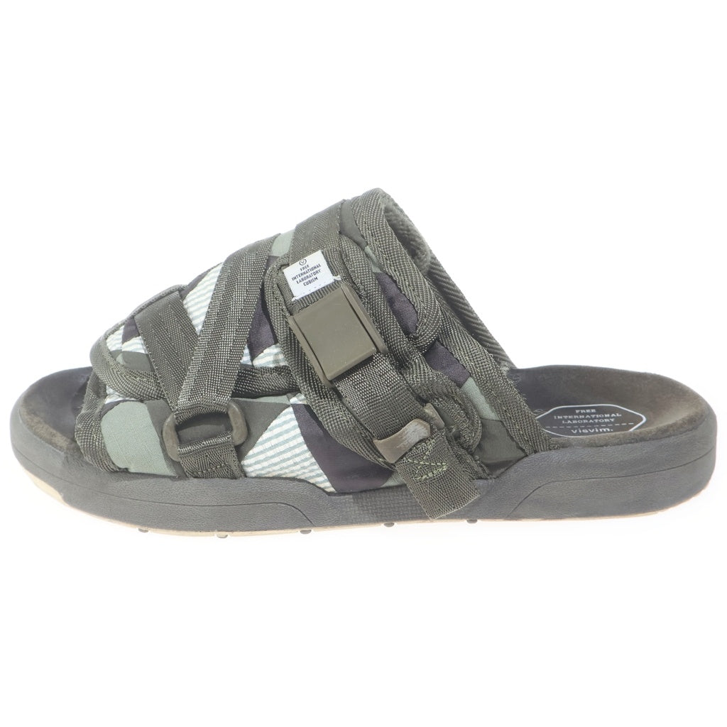 VISVIM(ヴィスヴィム) 09AW F.I.L.OPEN限定 CHRISTO クリスト パッチワーク ベルトストラップ サンダル カーキ