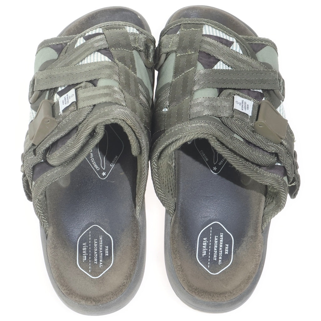 VISVIM(ヴィスヴィム) 09AW F.I.L.OPEN限定 CHRISTO クリスト パッチワーク ベルトストラップ サンダル カーキ