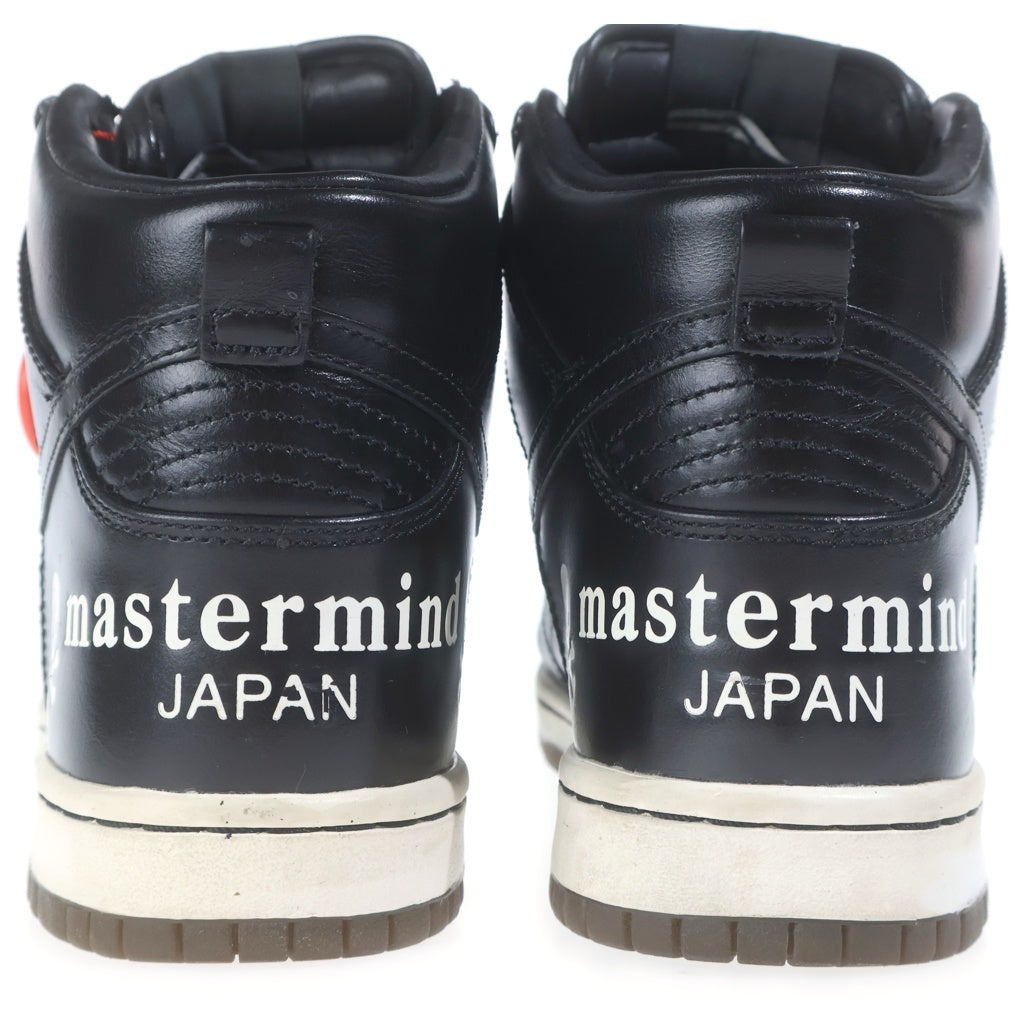 NIKE(ナイキ) 【観賞用 2012年製】 ×mastermind JAPAN DUNK PRM HIGH マスターマインドジャパン ダンク プレミアム ハイカットスニーカー ブラック US7/25cm 583221-090