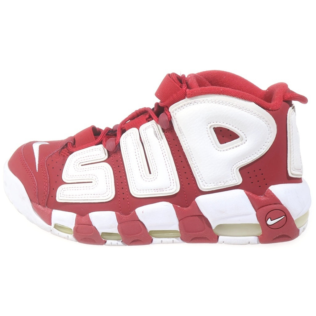 NIKE(ナイキ) ×SUPREME AIR MORE UPTEMPO シュプリーム エアモアアップテンポ モアテン ハイカットスニーカー レッド US8/26cm 902290-600