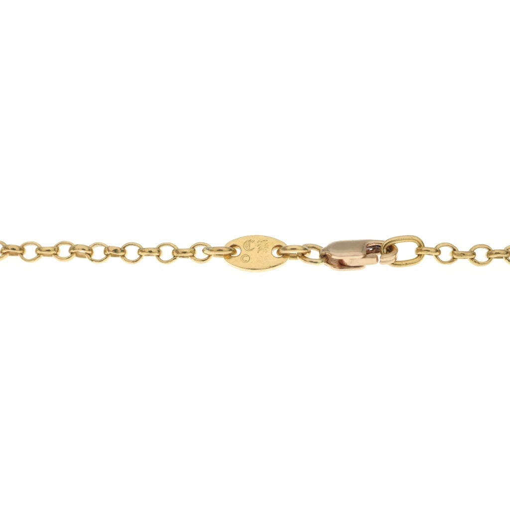 CHROME HEARTS(クロムハーツ) 22K NECKCHAIN R18 ロールチェーンネックレス 18inch ゴールド BCA010