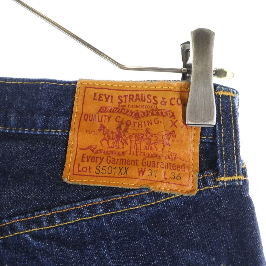 Levi's VINTAGE CLOTHING(リーバイス ビンテージ クロージング) 90S S501XX ヴィンテージ 大戦モデル復刻 BIG E ボタン裏555 バレンシア工場 USA製 ボタンフライデニムパンツ 44501-0022