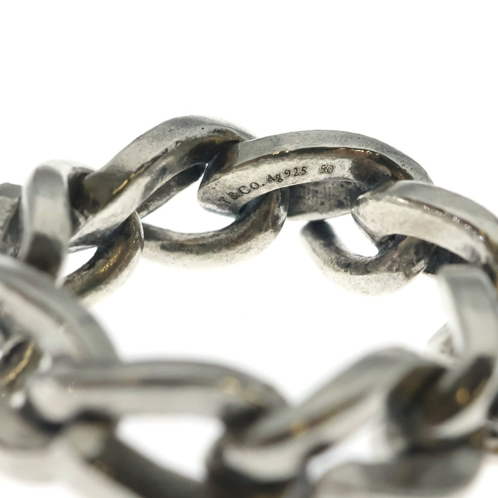 TIFFANY & Co.(ティファニー) FORGE LINK RING フォージリンク リング 指輪 シルバー レディース