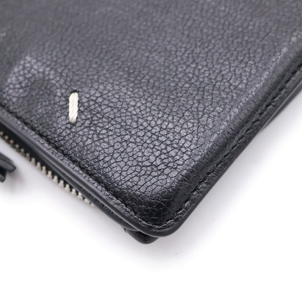 Maison Margiela(メゾンマルジェラ) 2-FOLD WALLET 4ステッチ 二つ折り財布 レザーコンパクトウォレット ブラック SA1UI0009 P4806 T8013