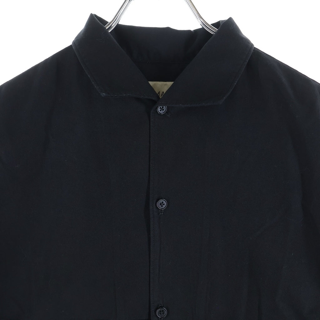 LEMAIRE(ルメール) SHORT SLEEVED SPRED SHIRTS コットンリネン 半袖スプレッドカラー 開襟シャツ ブラック M161SH15LF057-U