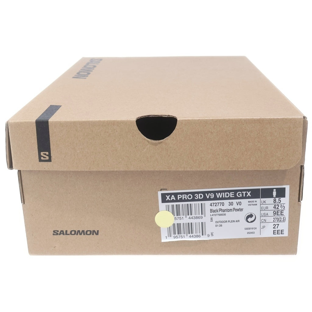 SALOMON(サロモン) XA PRO 3D V9 GORE-TEX ゴアテックス ローカットスニーカー ブラック US9/27cm 472770