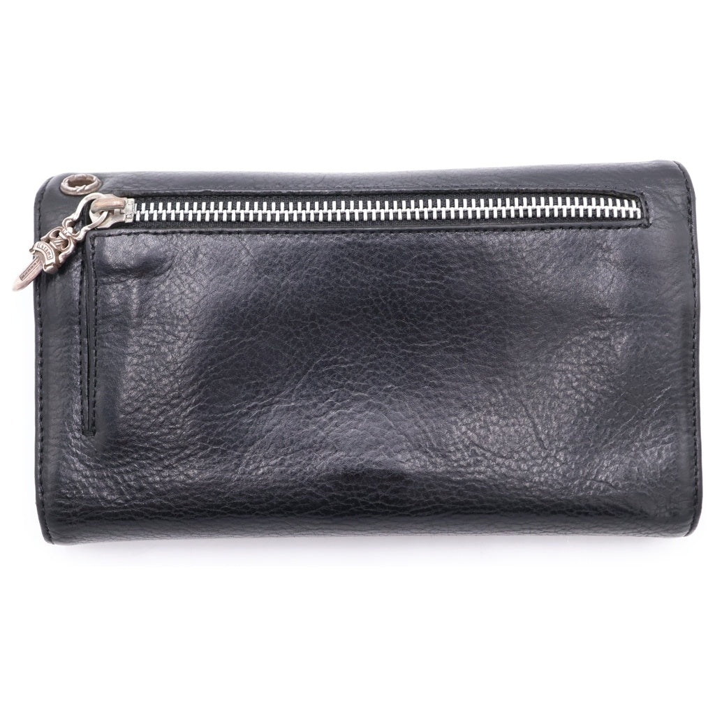 CHROME HEARTS(クロムハーツ) WAVE ウェーブ レザーウォレット 財布 ブラック