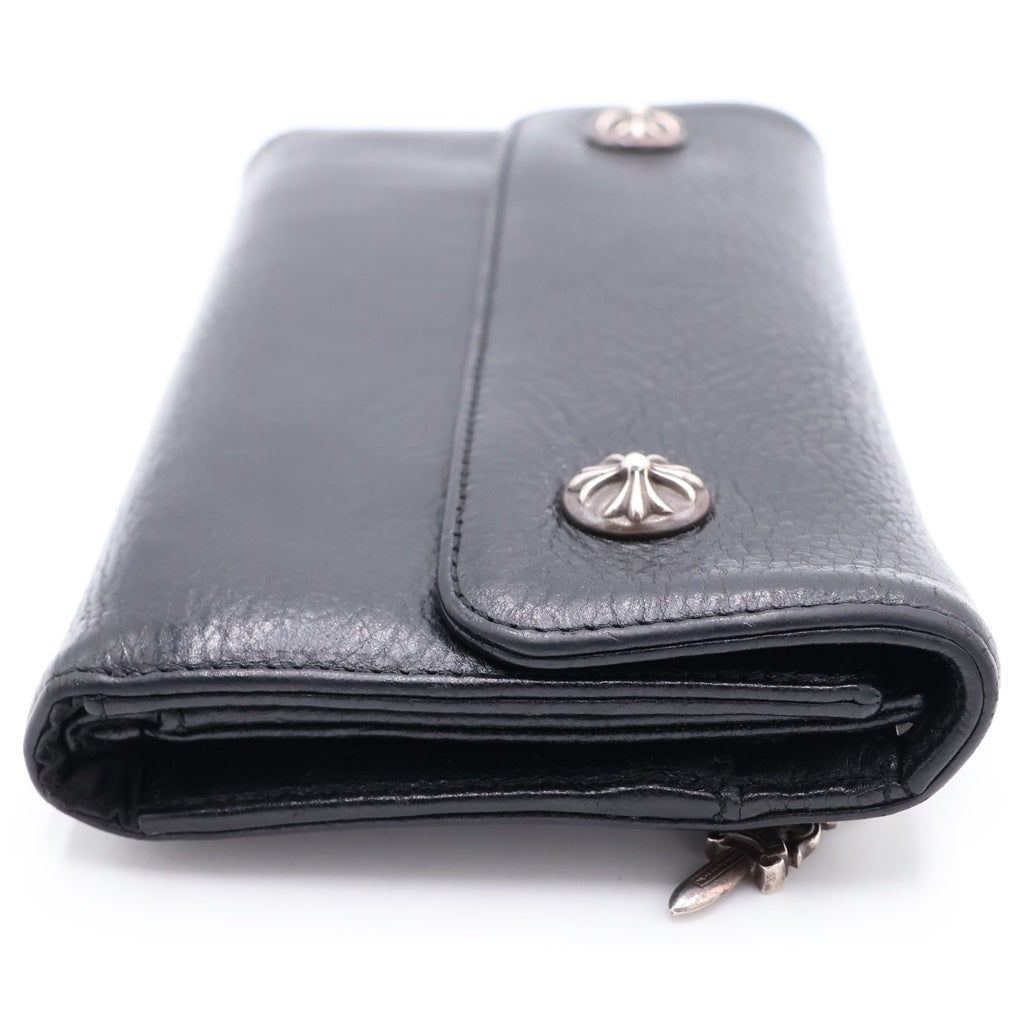 CHROME HEARTS(クロムハーツ) WAVE ウェーブ レザーウォレット 財布 ブラック