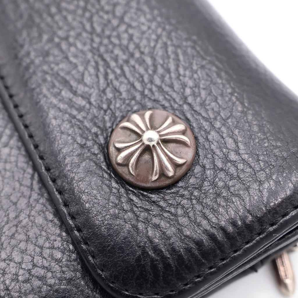 CHROME HEARTS(クロムハーツ) WAVE ウェーブ レザーウォレット 財布 ブラック