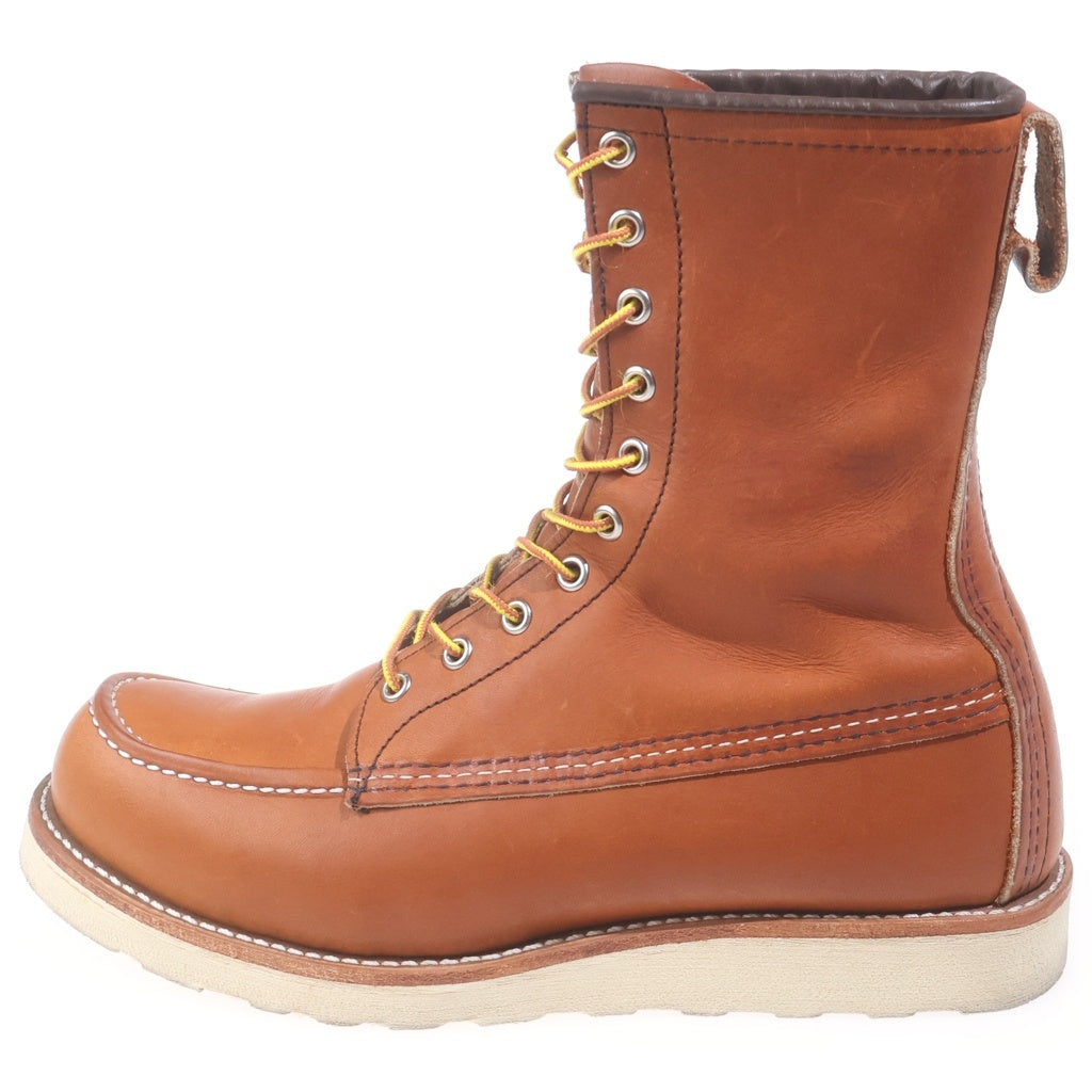 RED WING(レッド ウイング) 877 CLASSIC MOC TOE 8inch クラッシック モック トゥー レザー レースアップ ワークブーツ ブラウン US9.5/27.5cm