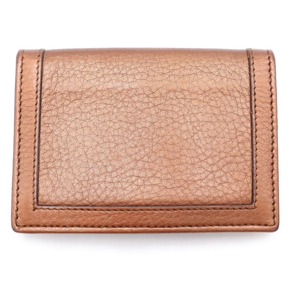 GUCCI(グッチ) インターロッキングG メタリック レザー カードケース ピンク 282435 282435 レディース