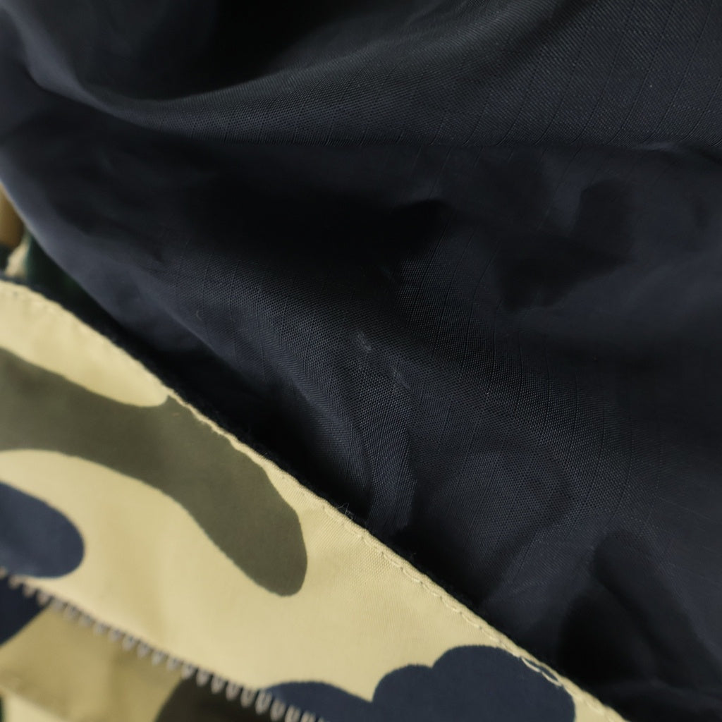 A BATHING APE(アベイシングエイプ) CLASSICS 1ST CAMO SNOWBOARD JACKET カモ柄 スノーボード フーデッドマウンテンジャケット カーキ