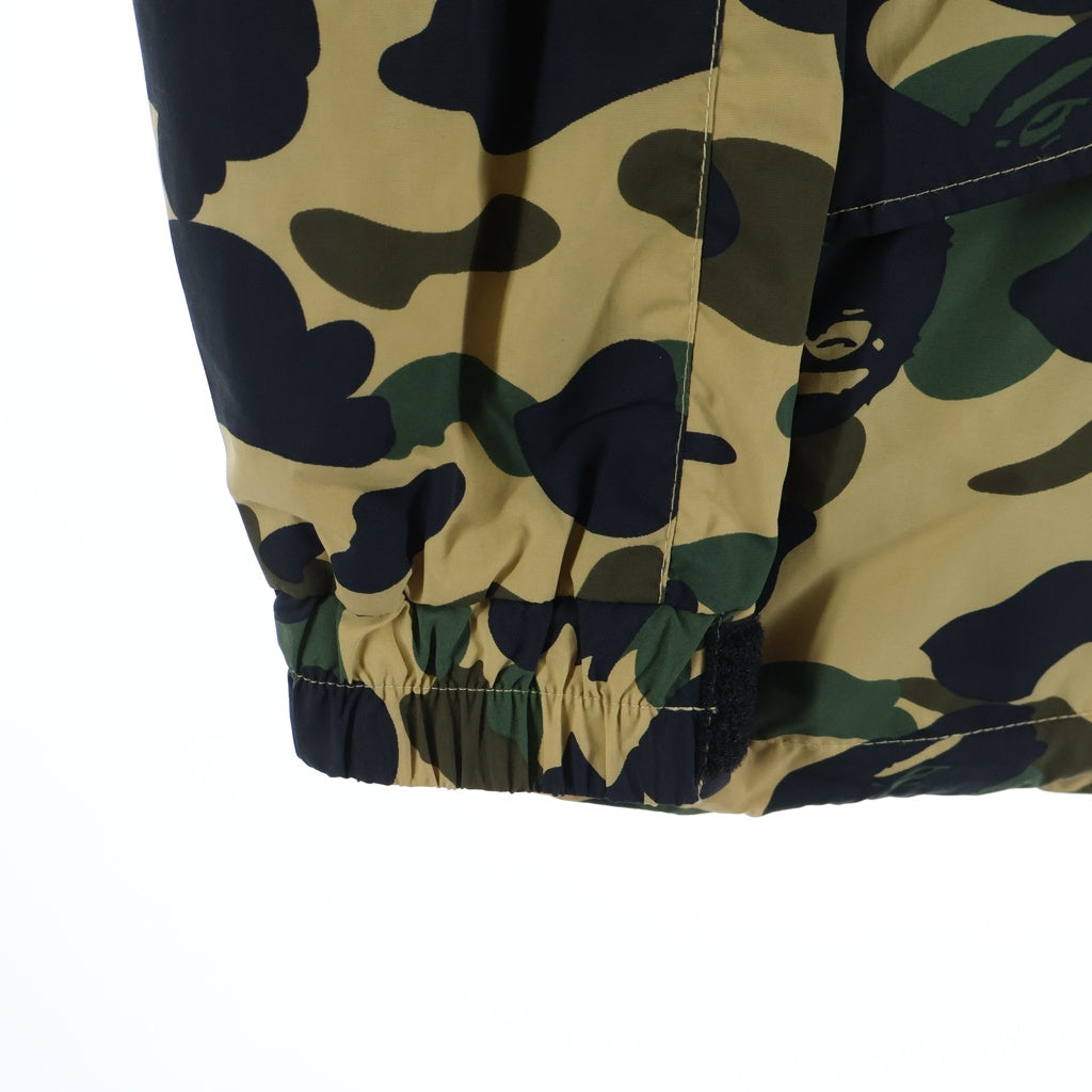 A BATHING APE(アベイシングエイプ) CLASSICS 1ST CAMO SNOWBOARD JACKET カモ柄 スノーボード フーデッドマウンテンジャケット カーキ